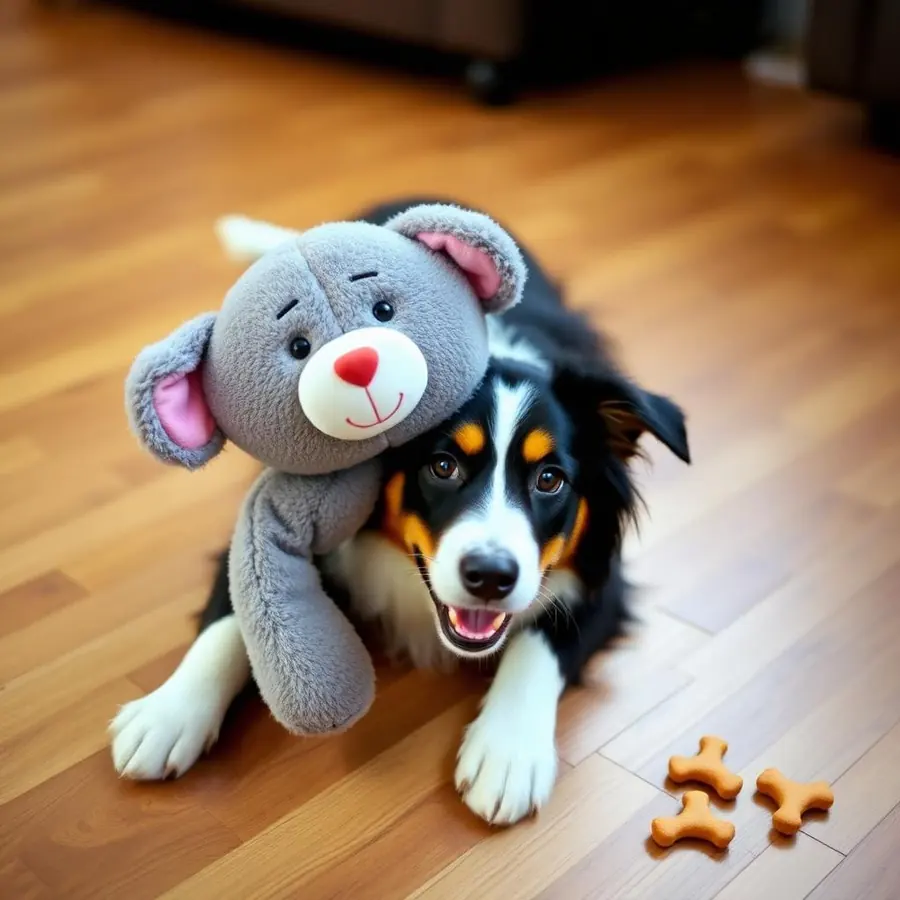 Dog enjoying a Ruff Ruff toy 3